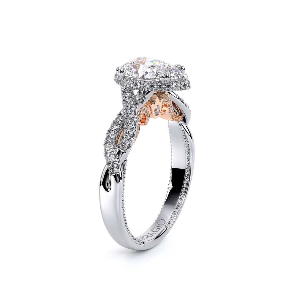 Verragio Halo Pear Engagement Ring