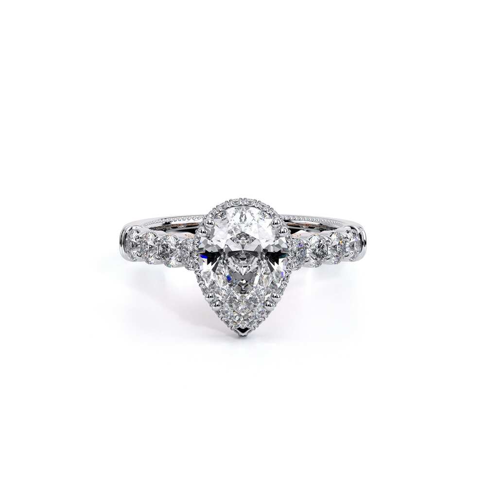 Verragio Halo Pear Engagement Ring