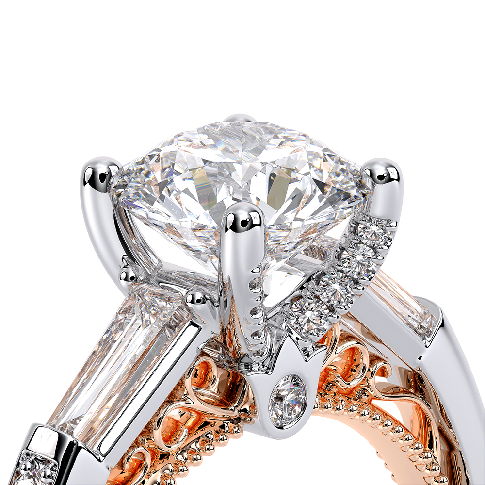 Verragio Three-Stone Round Engagement Ring