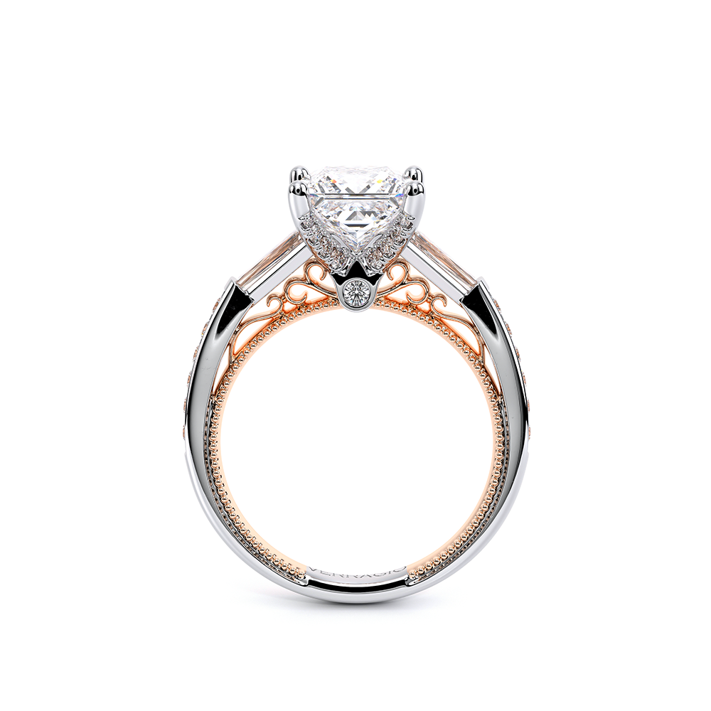 Verragio Three-Stone Princess Engagement Ring