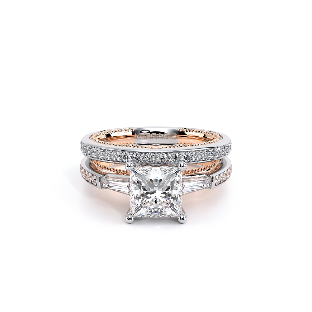 Verragio Three-Stone Princess Engagement Ring