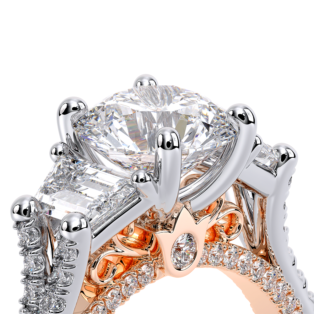 Verragio Three-Stone Round Engagement Ring