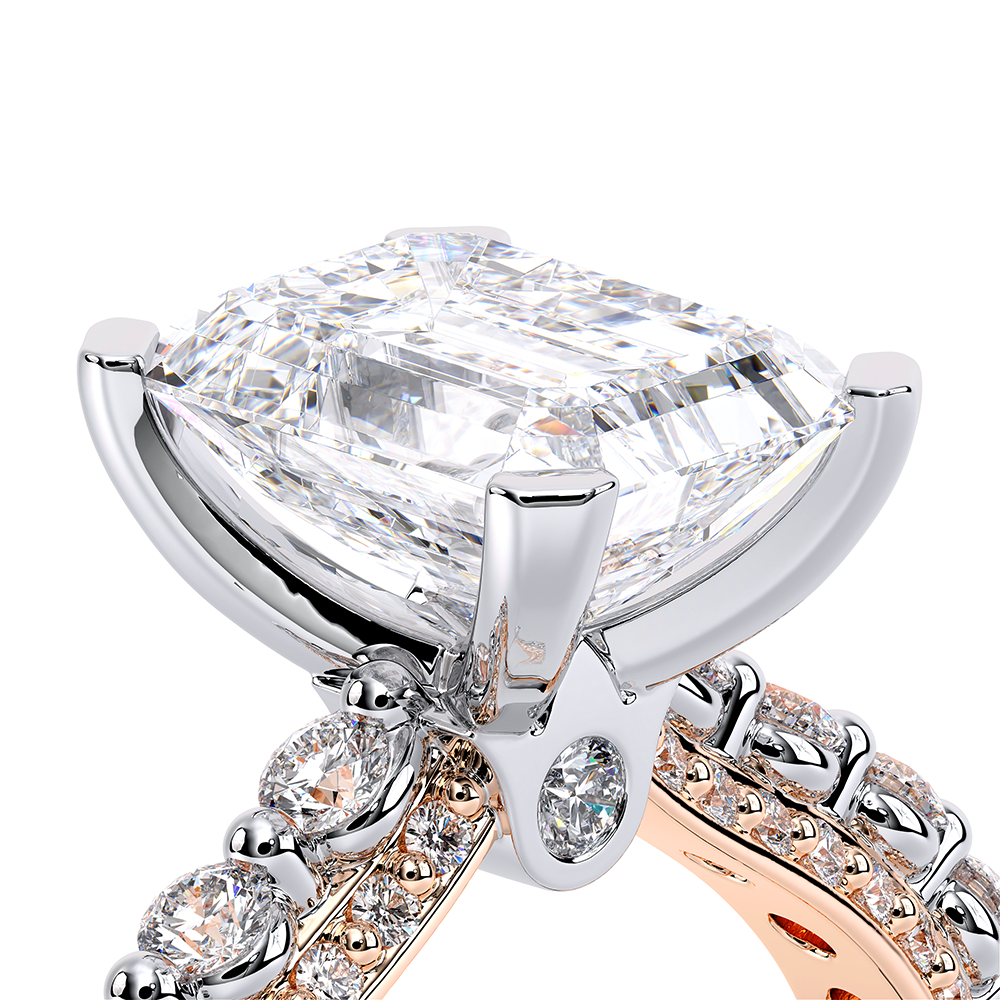 Verragio Pave Emerald Engagement Ring