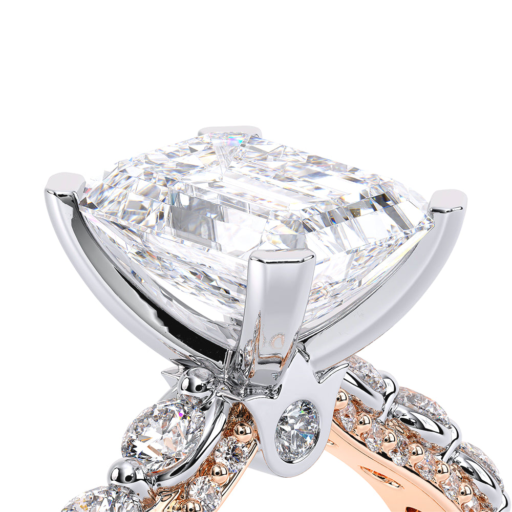 Couture-0488EM25-18K Two Tone Emerald