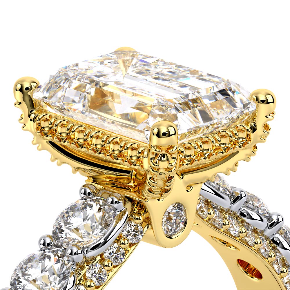 Verragio Pave Emerald Engagement Ring