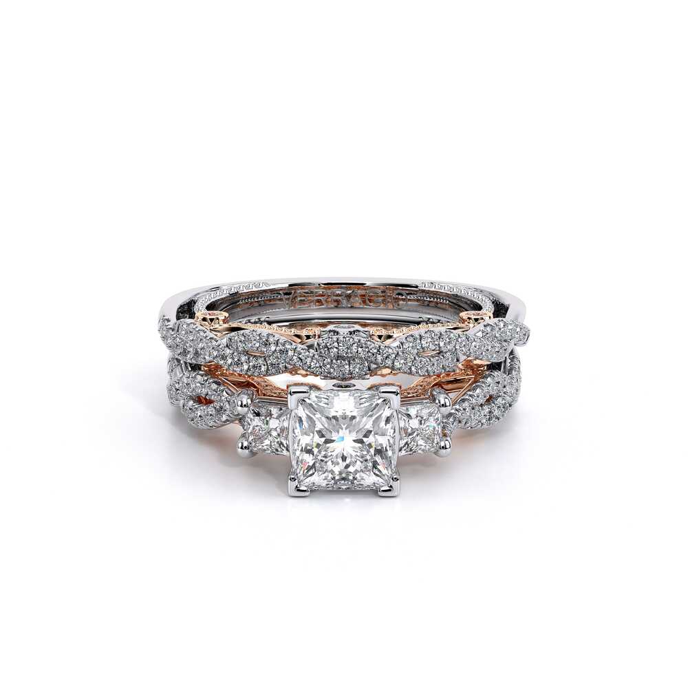Verragio Three-Stone Princess Engagement Ring