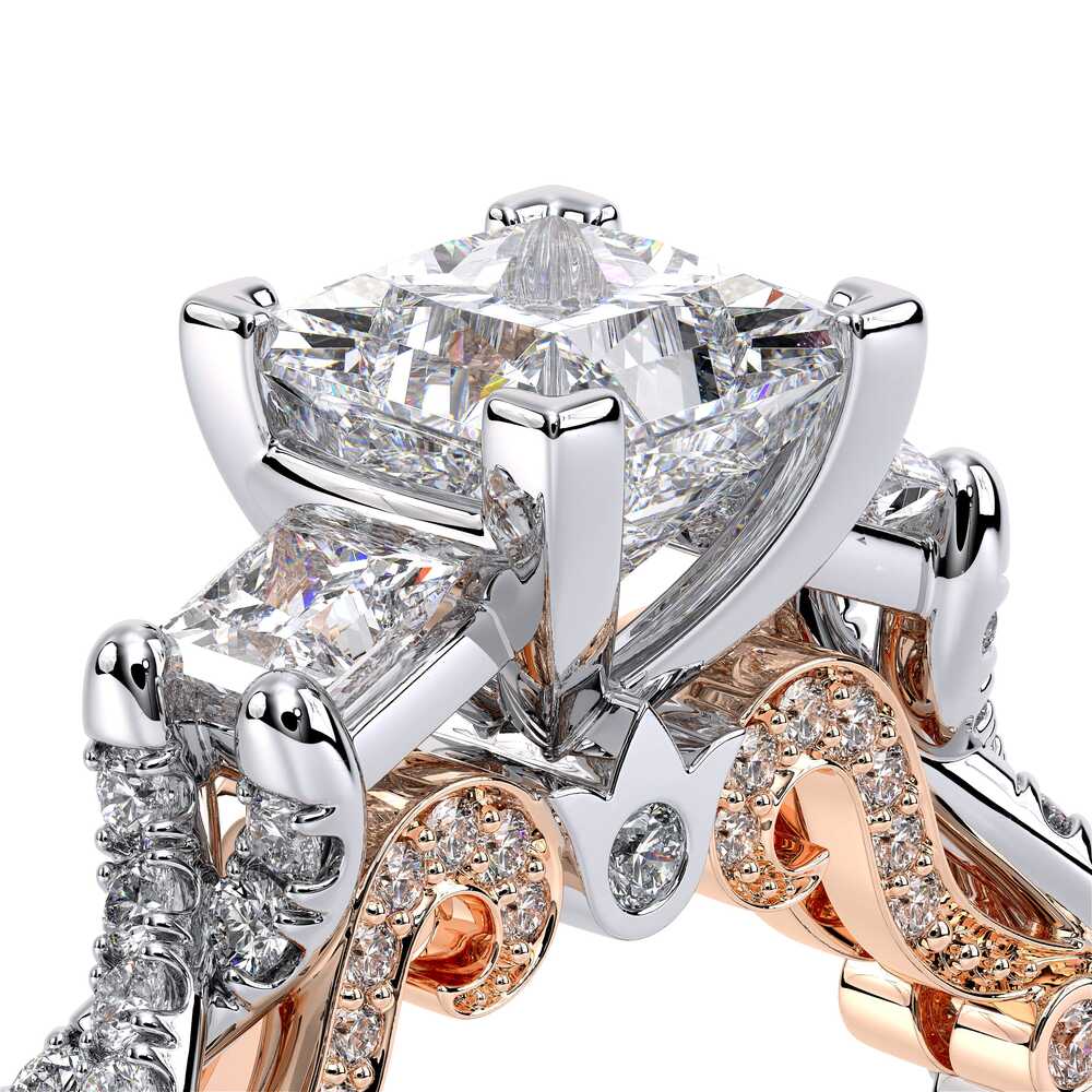 Verragio Three-Stone Princess Engagement Ring