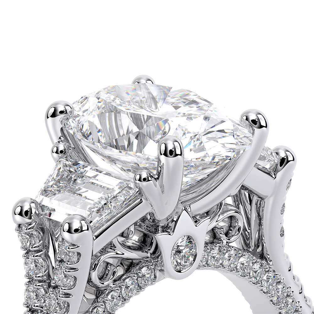 Verragio Three-Stone Oval Engagement Ring
