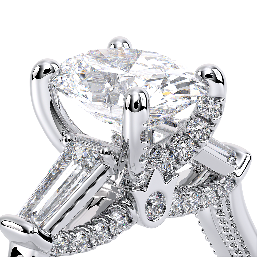 Verragio Three-Stone Oval Engagement Ring