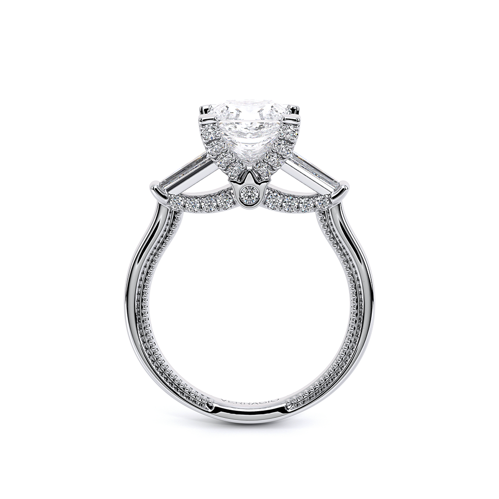 Verragio Three-Stone Princess Engagement Ring