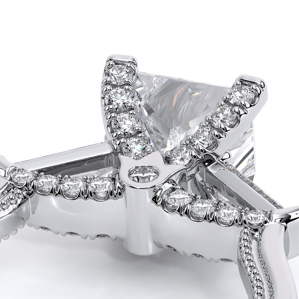 Verragio Three-Stone Princess Engagement Ring