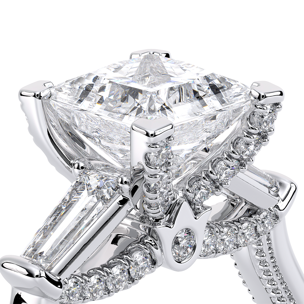 Verragio Three-Stone Princess Engagement Ring