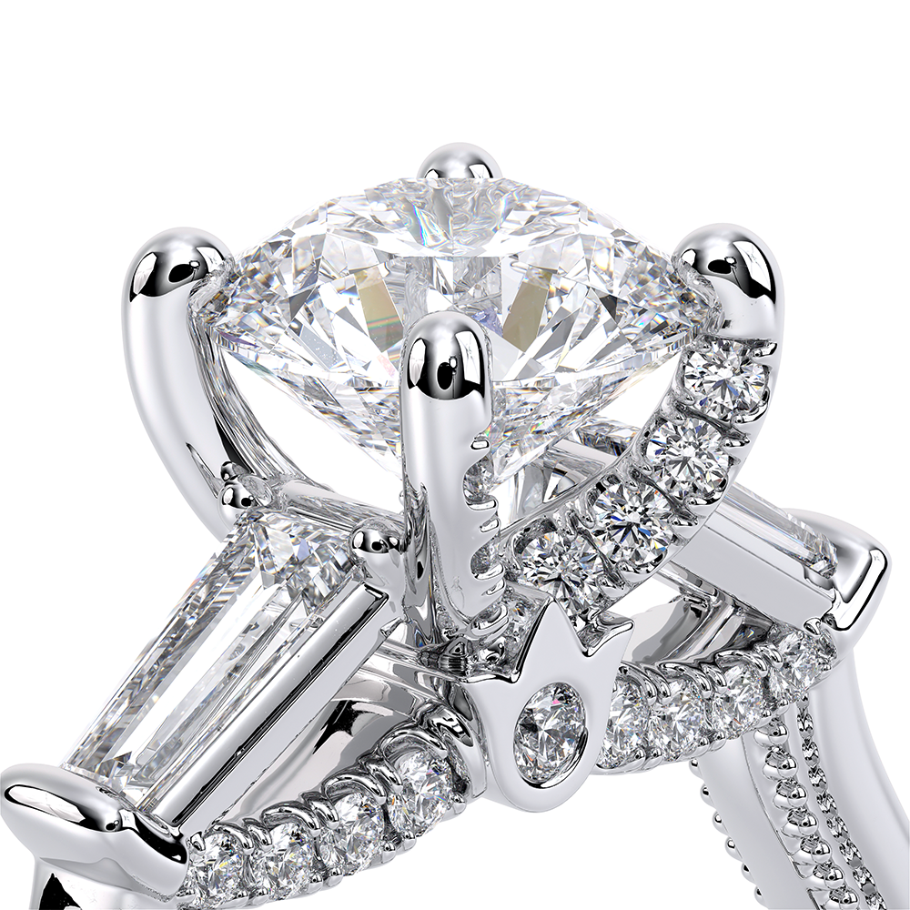 Verragio Three-Stone Round Engagement Ring