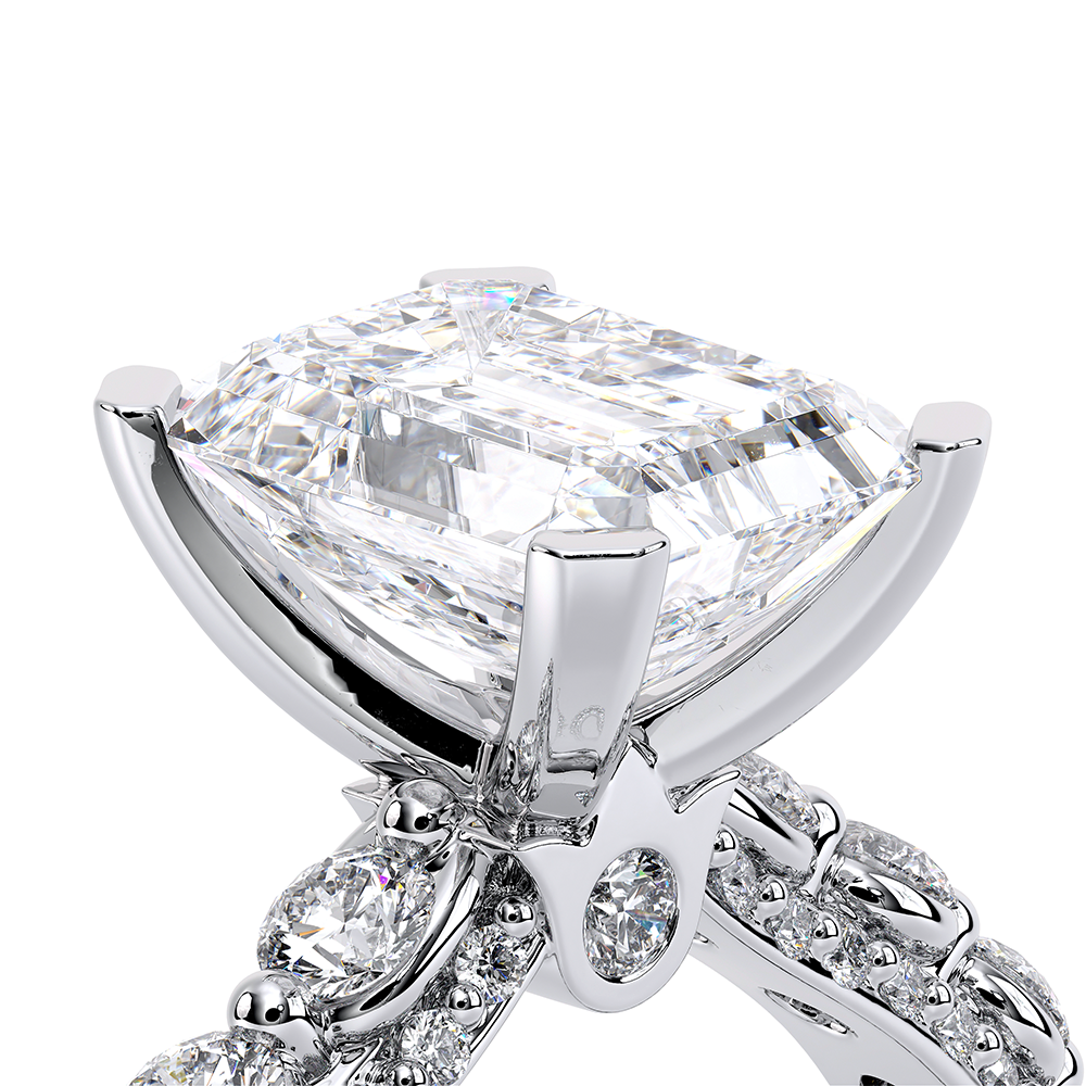 Verragio Pave Emerald Engagement Ring