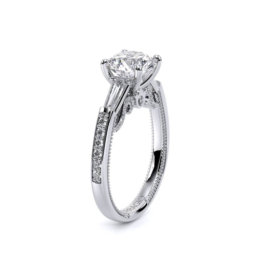 Verragio Three-Stone Round Engagement Ring