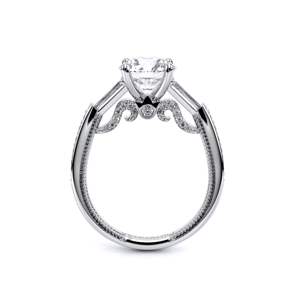 Verragio Three-Stone Round Engagement Ring