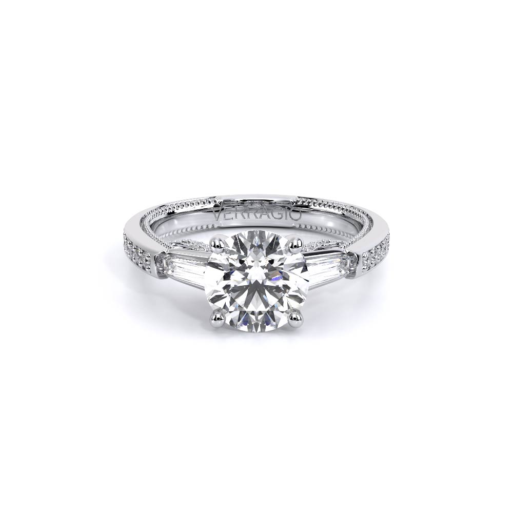 Verragio Three-Stone Round Engagement Ring