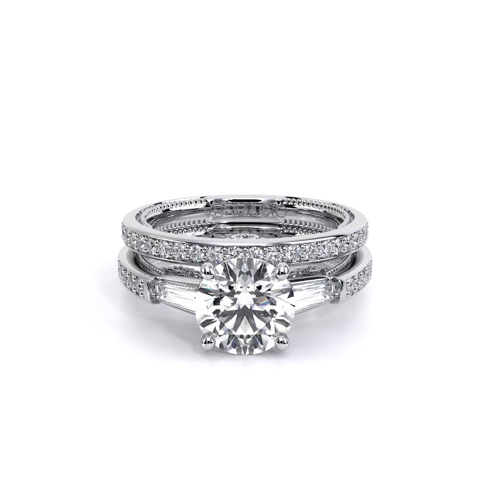 Verragio Three-Stone Round Engagement Ring