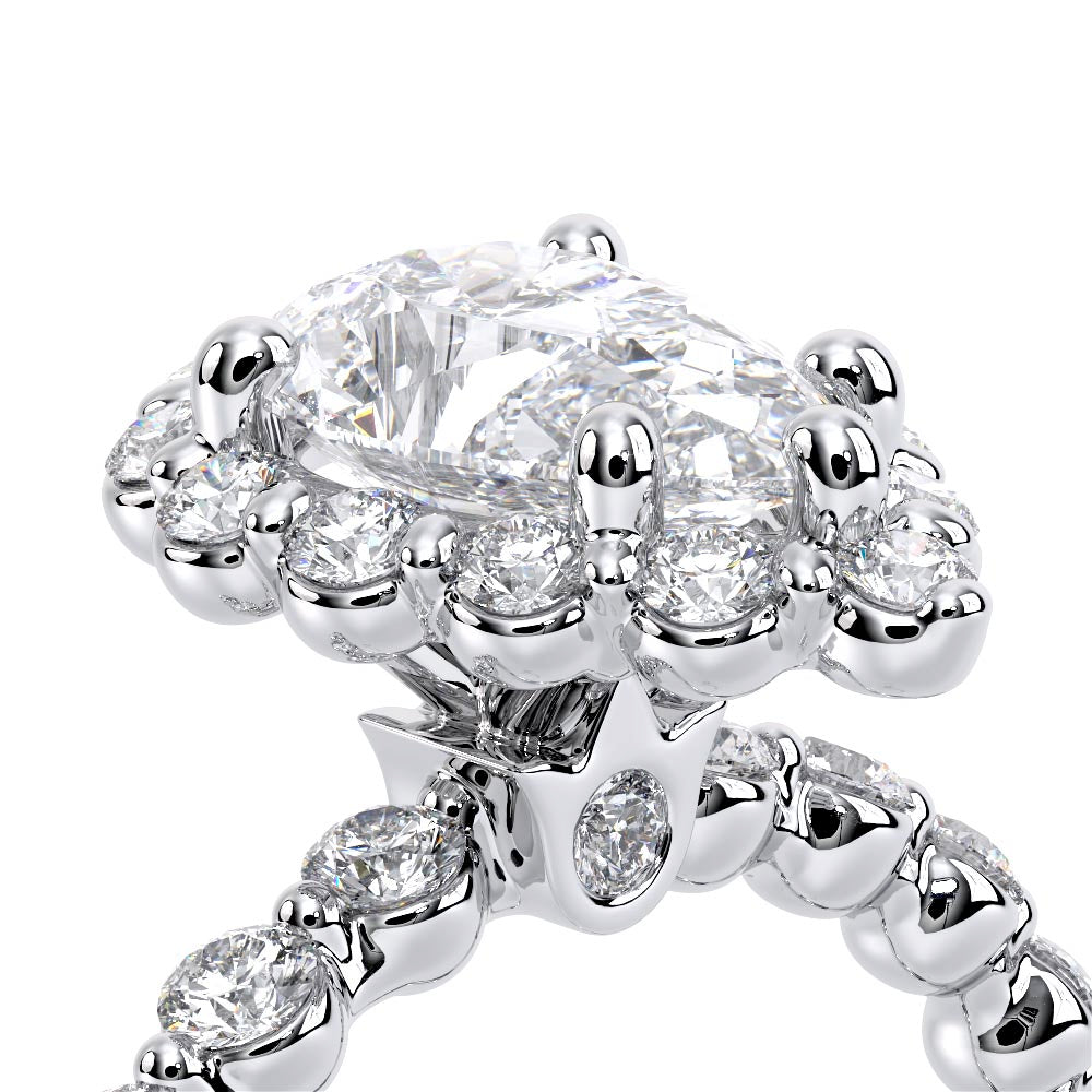 Renaissance-990PS20-18K White Gold Pear