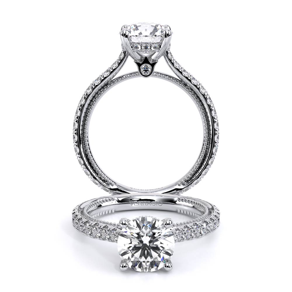 Verragio Pave Round Engagement Ring
