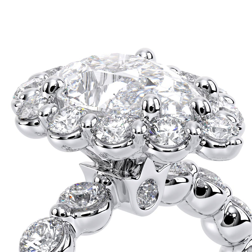Renaissance-990PS25-18K White Gold Pear