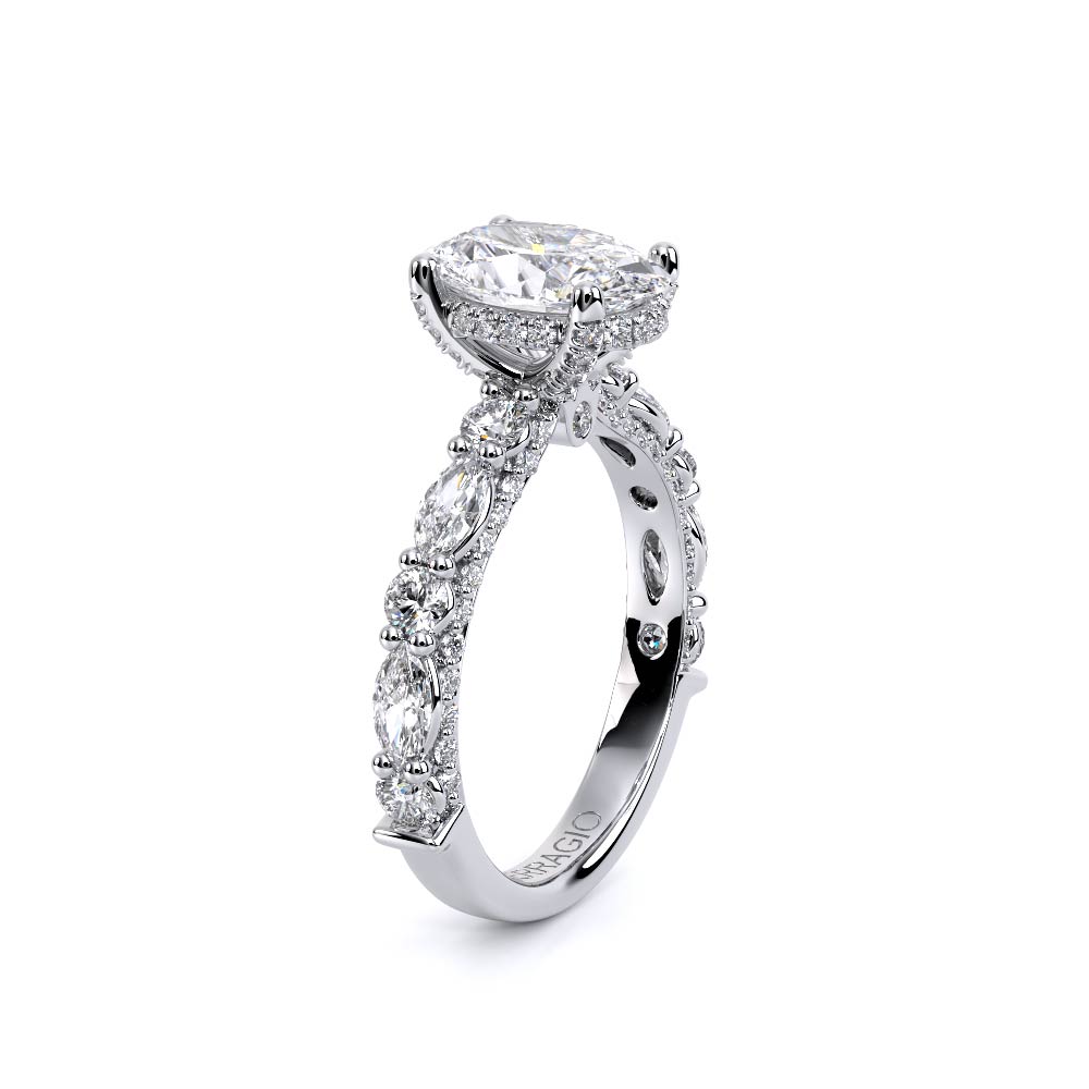 Verragio Pave Oval Engagement Ring