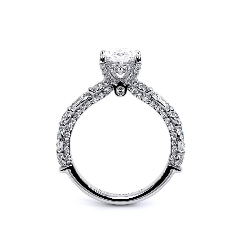 Verragio Pave Oval Engagement Ring