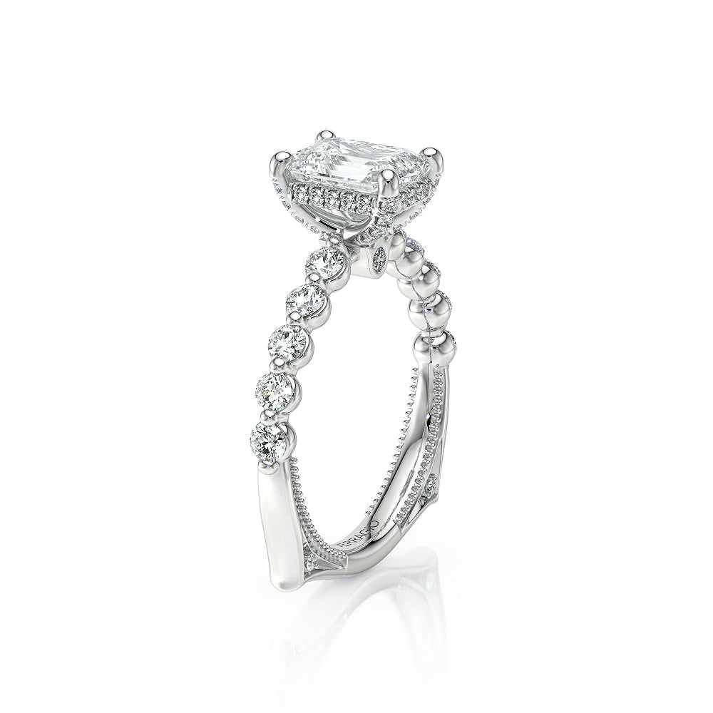 Verragio Halo Emerald Engagement Ring