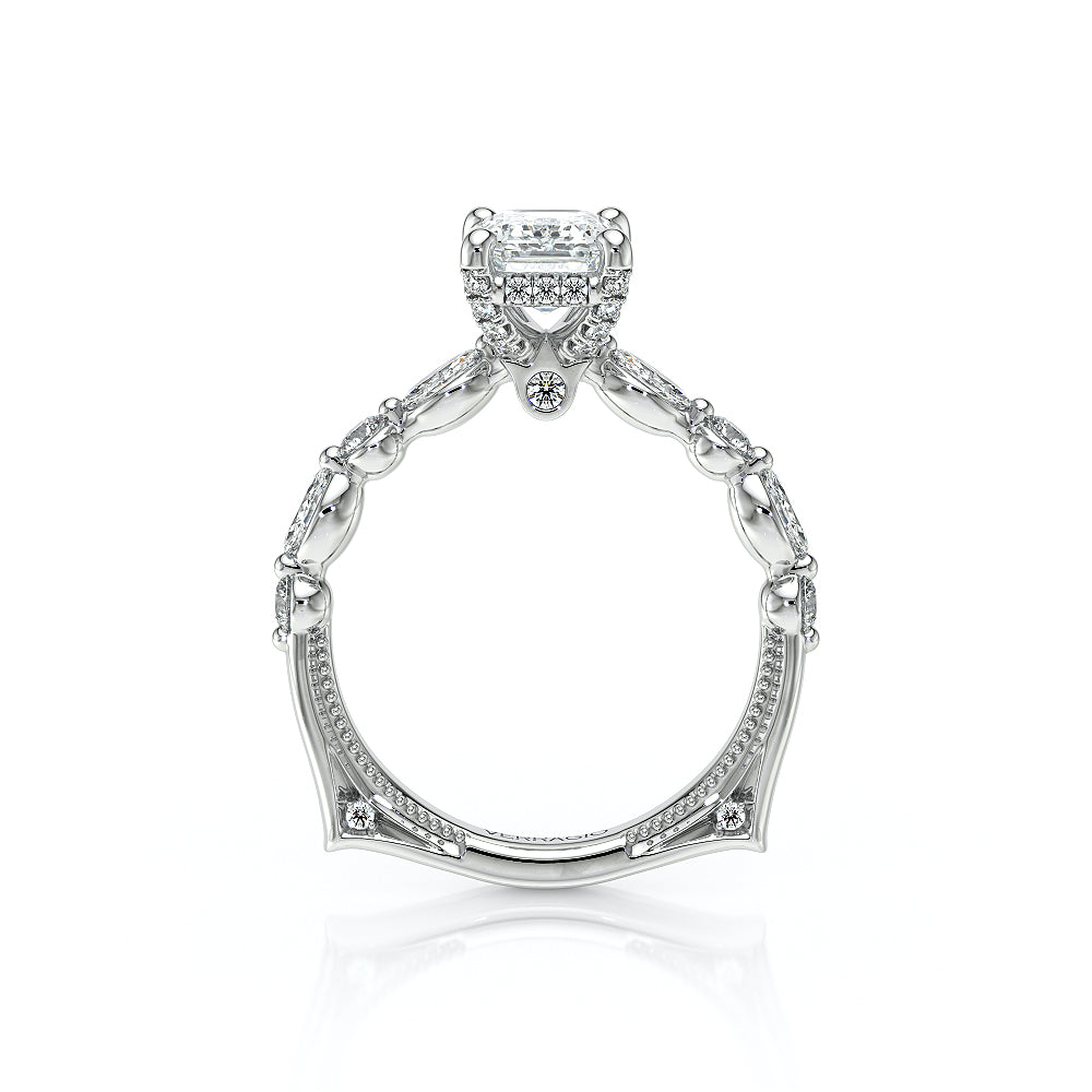 Verragio Halo Emerald Engagement Ring