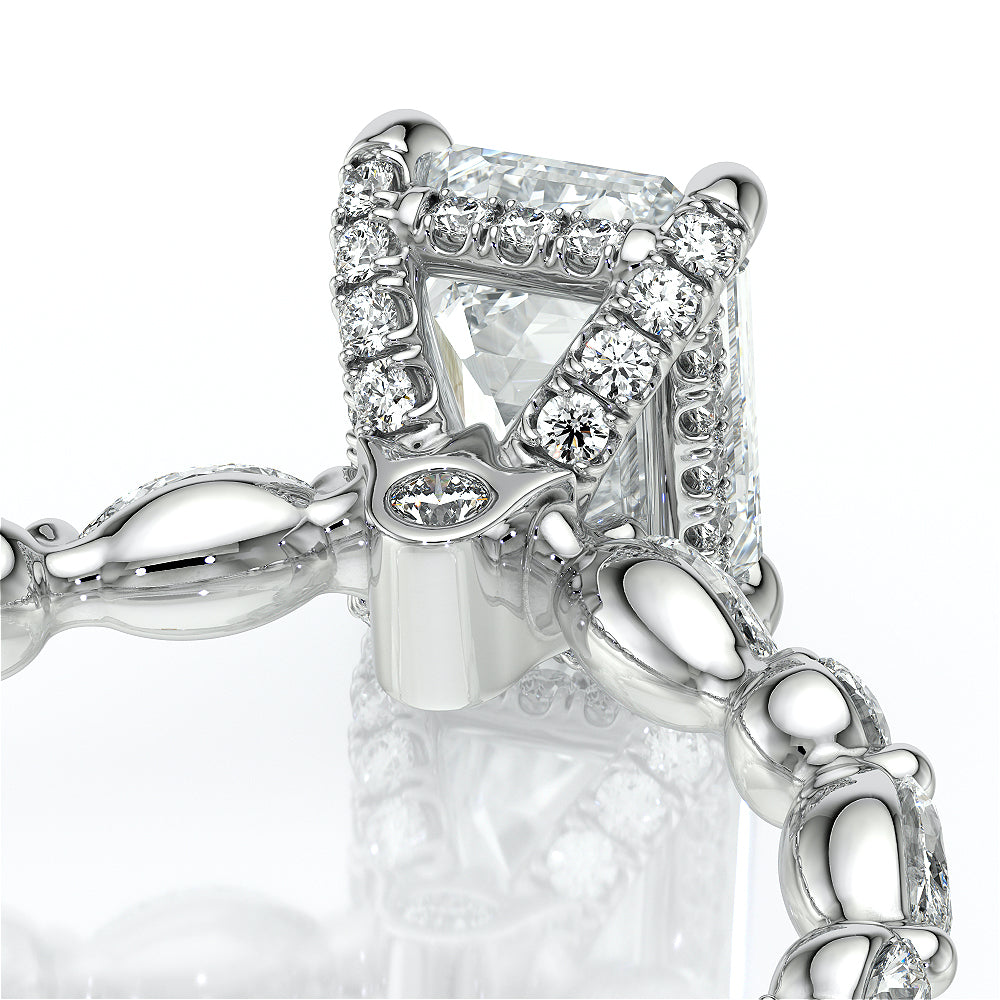Verragio Halo Emerald Engagement Ring