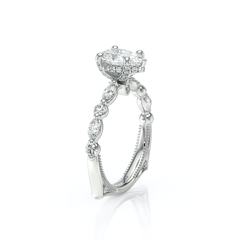 Verragio Halo Pear Engagement Ring