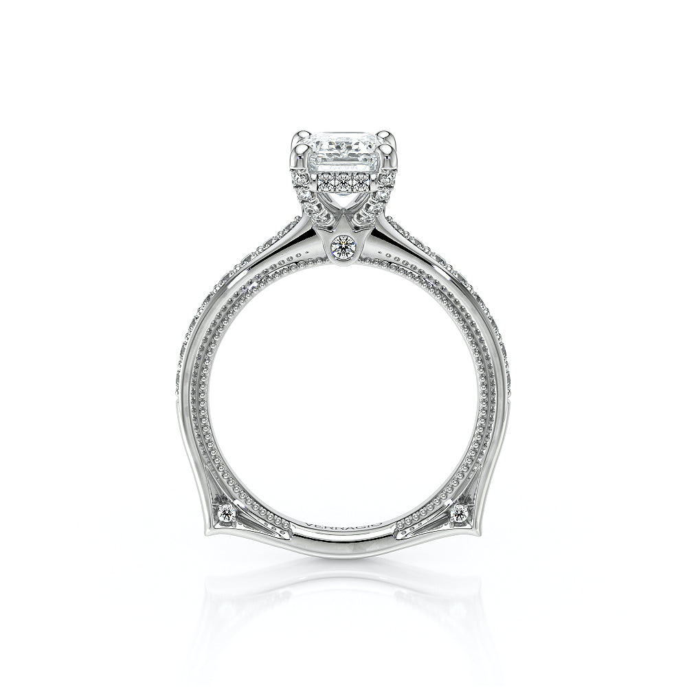 Verragio Halo Emerald Engagement Ring