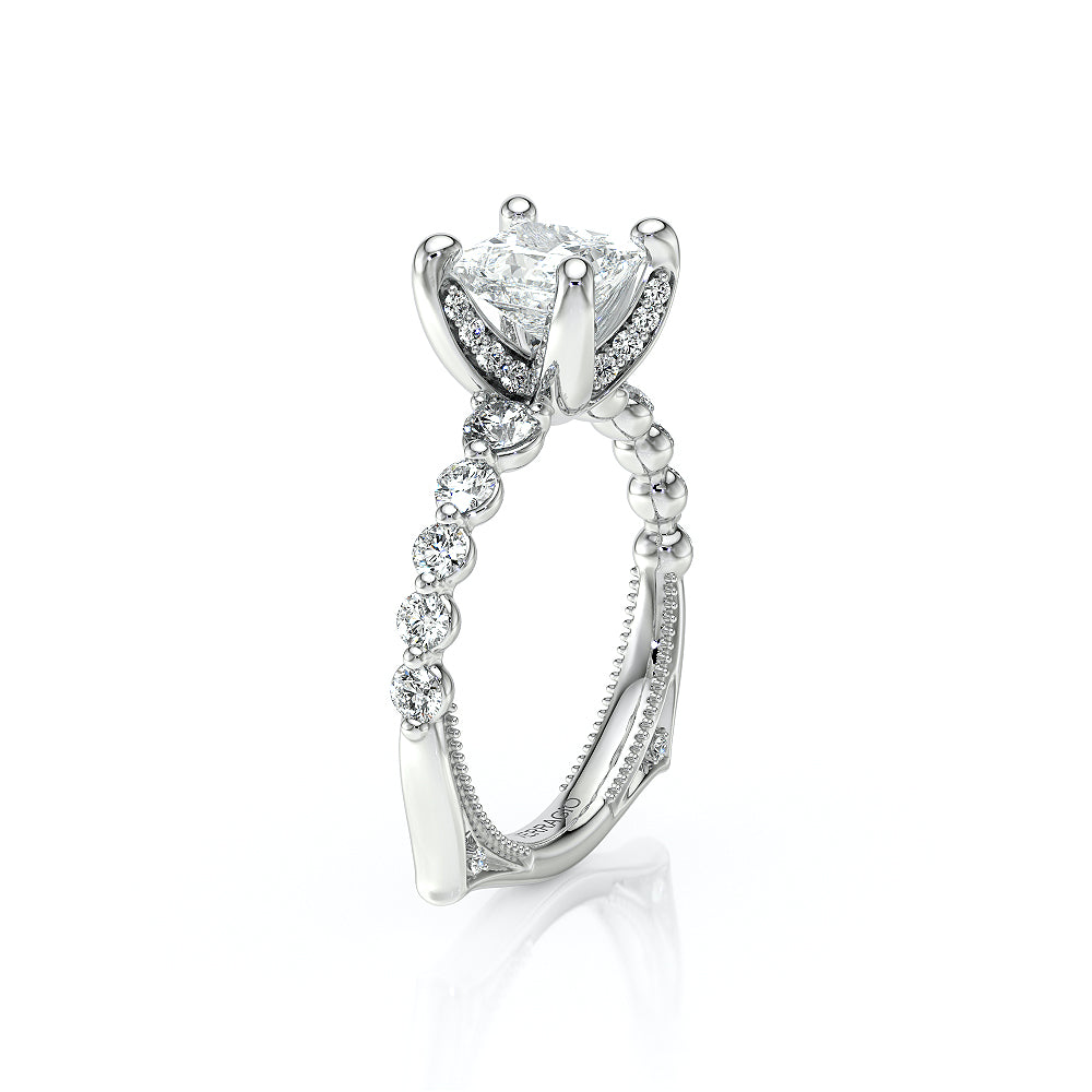Verragio Halo Princess Engagement Ring