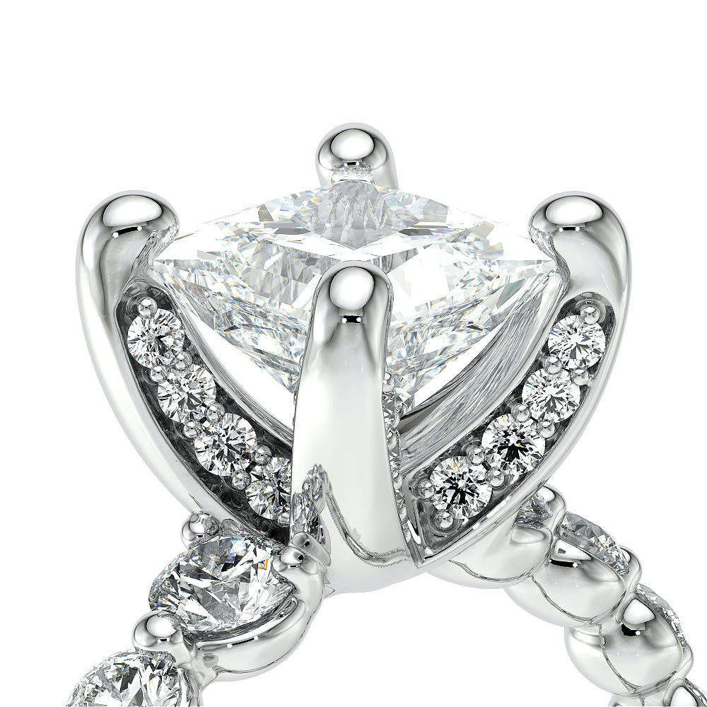 Verragio Halo Princess Engagement Ring