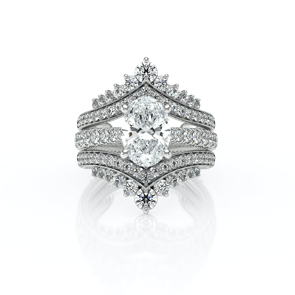 Vanguard-2208OV-18K White Gold Oval