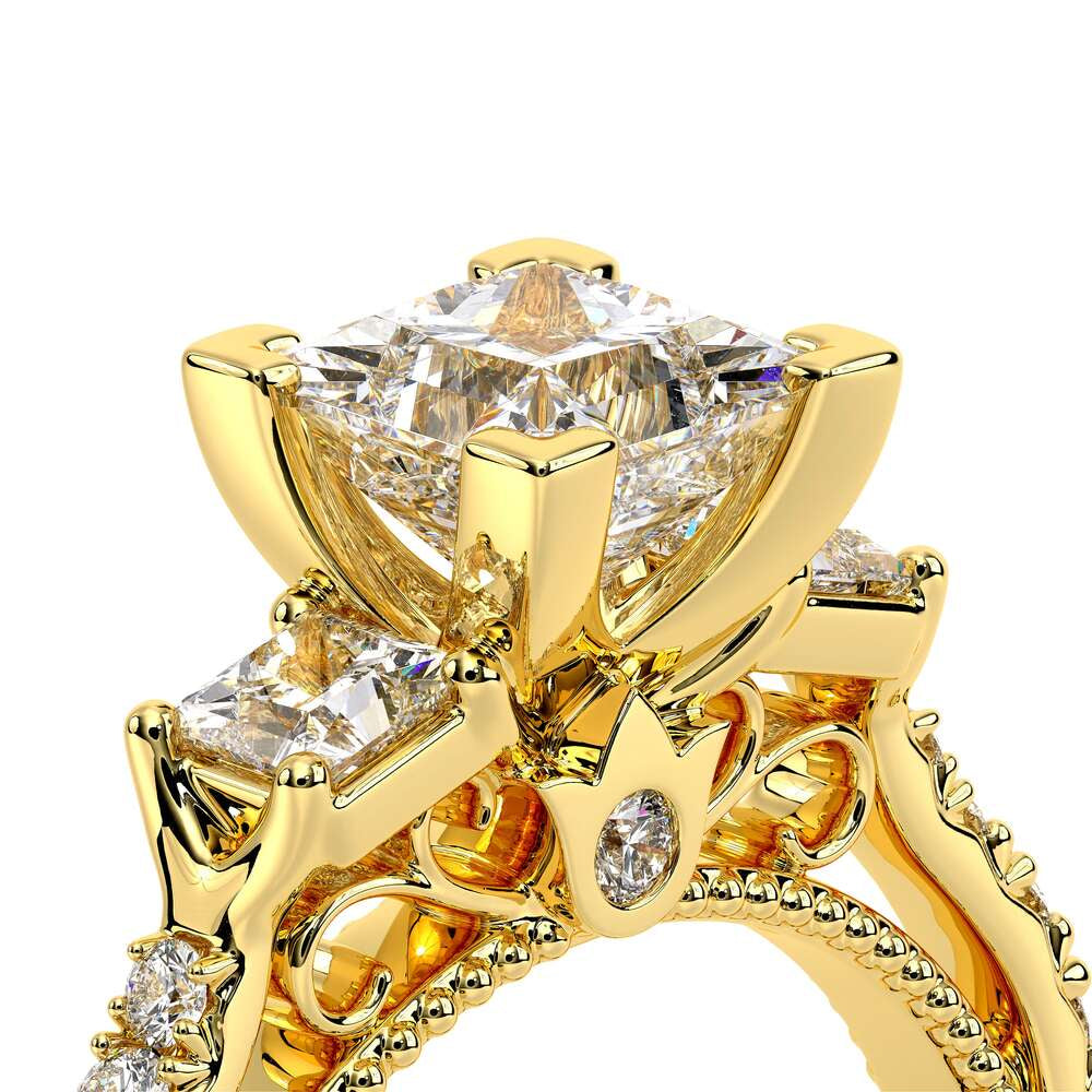 Parisian-124p-18k Yellow Gold Princess