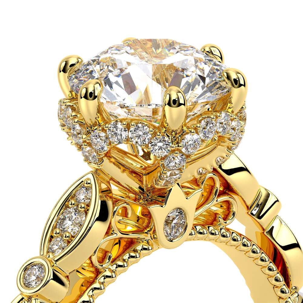 Parisian-151r-18k Yellow Gold Round