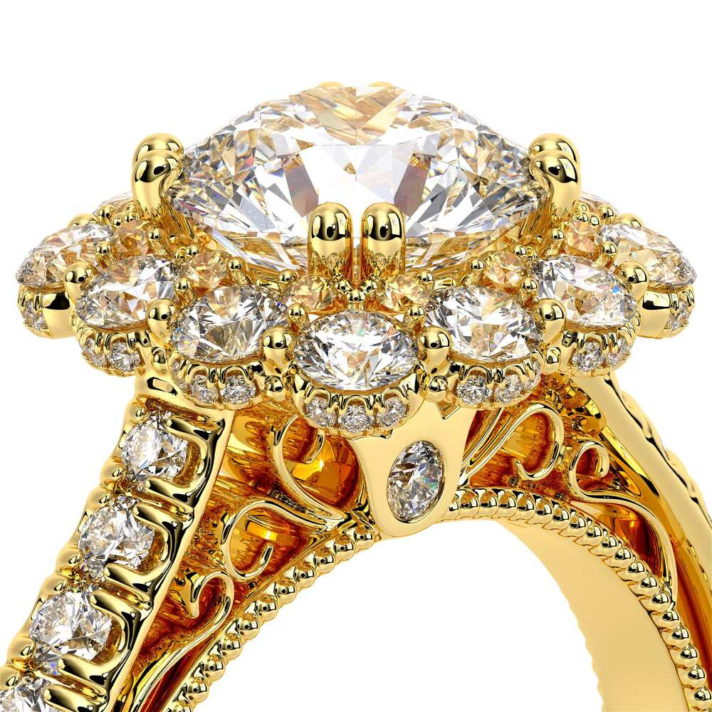 Venetian-5080cu-14k Yellow Gold Cushion