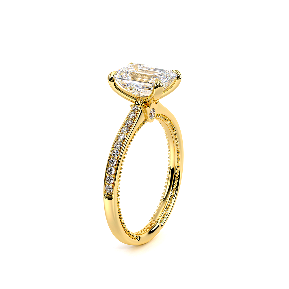 Verragio Solitaire Emerald Engagement Ring