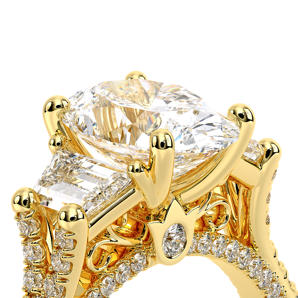 Verragio Three-Stone Oval Engagement Ring