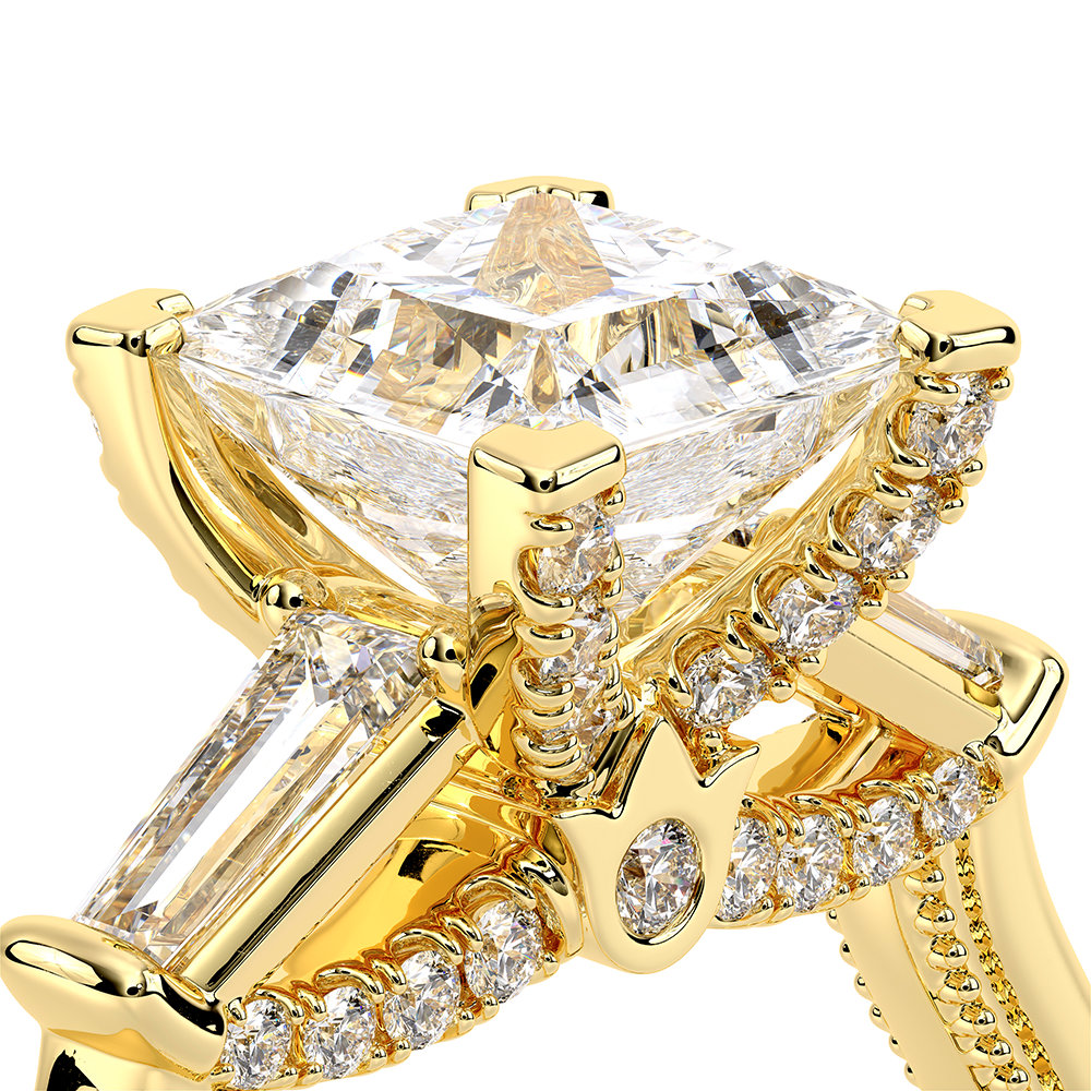 Verragio Three-Stone Princess Engagement Ring