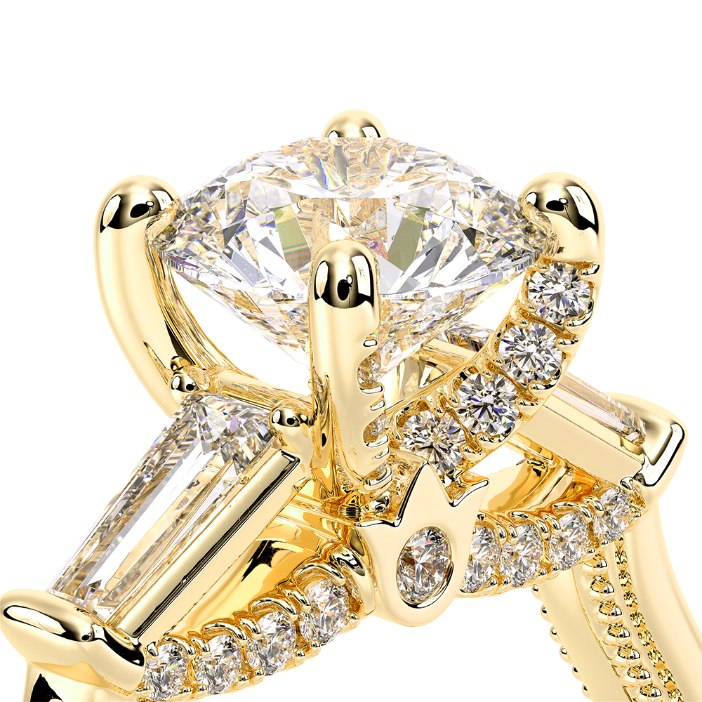 Verragio Three-Stone Round Engagement Ring