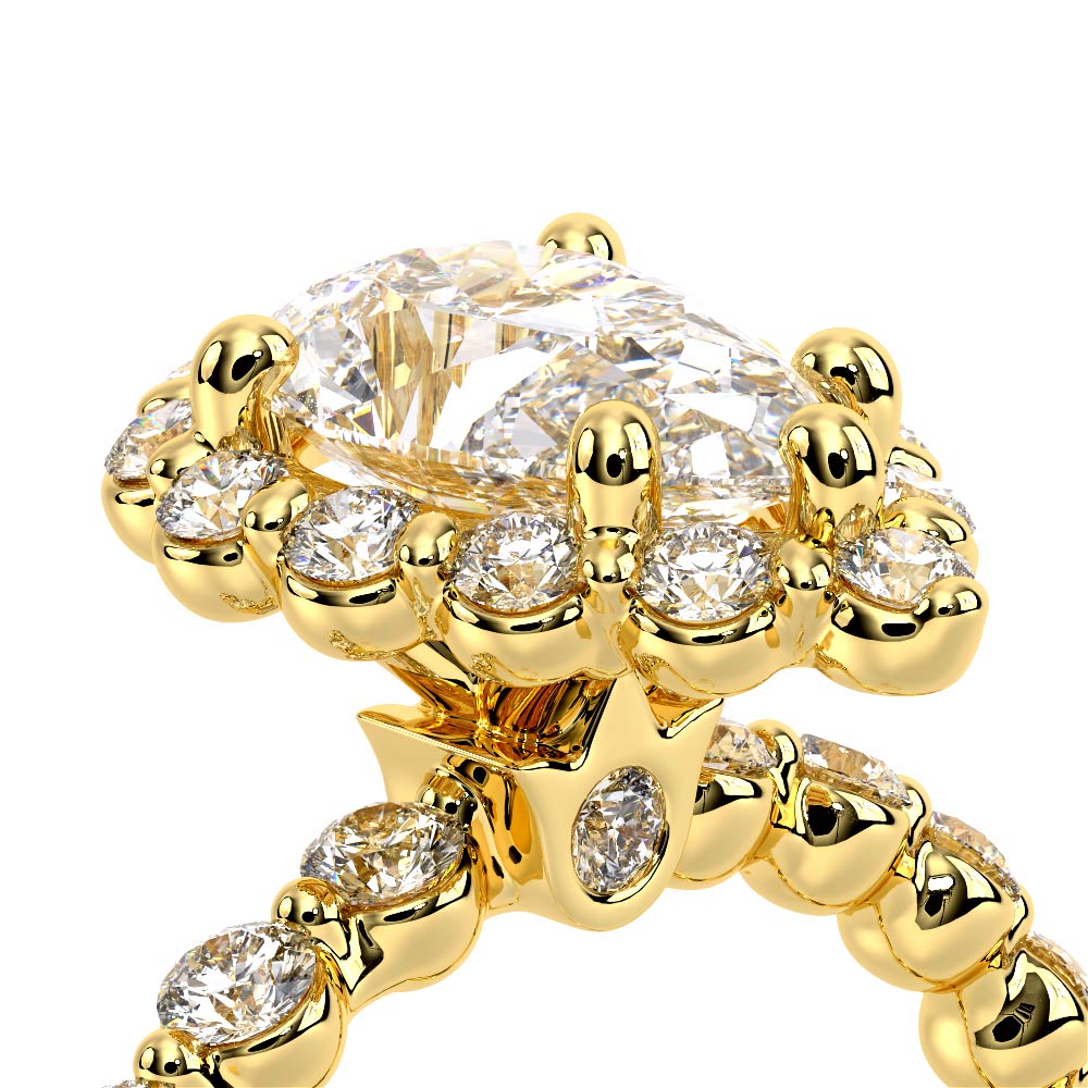 Verragio Halo Pear Engagement Ring