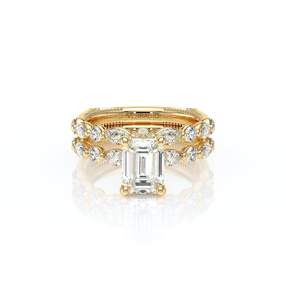 Verragio Halo Emerald Engagement Ring