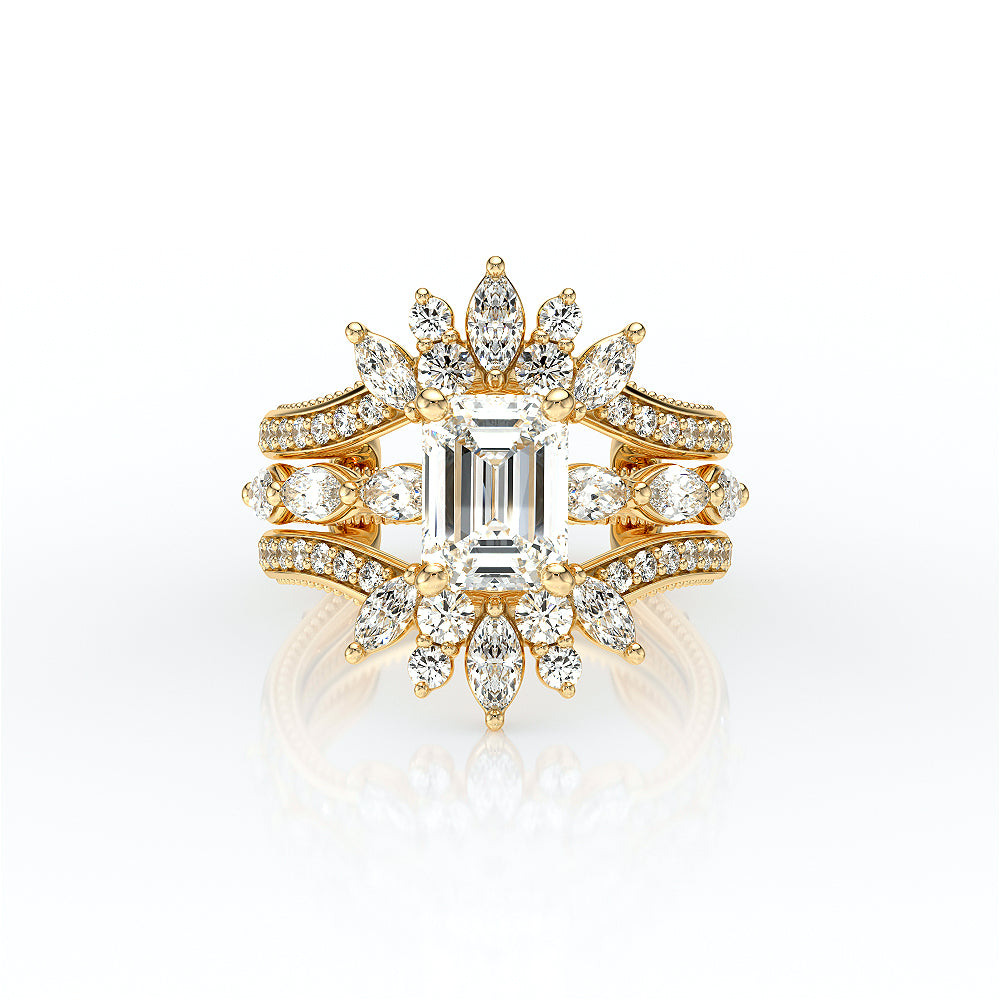 Vanguard-2205EM-18K Yellow Gold Emerald