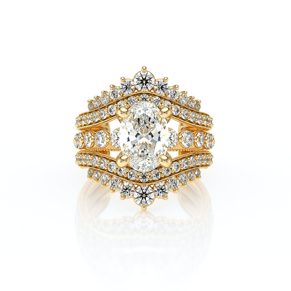 Vanguard-2206OV-14K Yellow Gold Oval