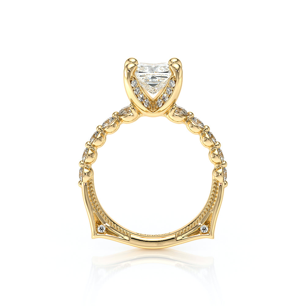 Verragio Halo Princess Engagement Ring