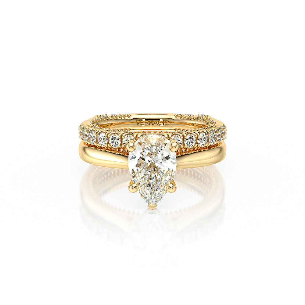 Verragio Halo Pear Engagement Ring