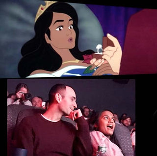 Fairytale Proposal: Animated Couple Star as the Prince and Princess in ‘Sleeping Beauty’
