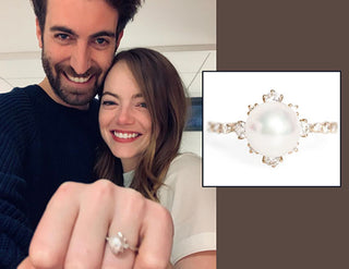 Here’s Why Actress Emma Stone’s Pearl Engagement Ring Is So Unconventional